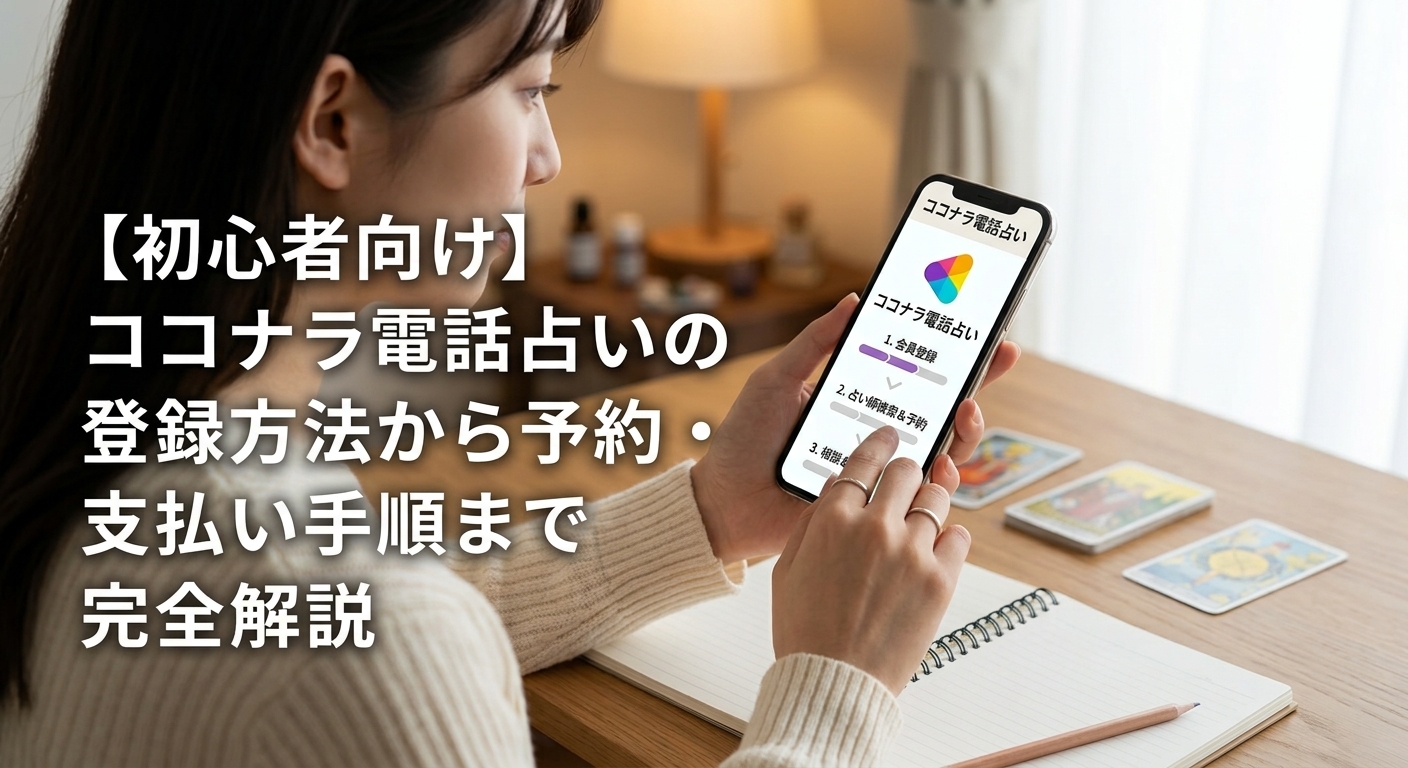 ココナラ占いの使い方・予約手順